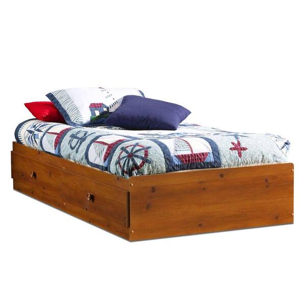 South Shore Sand Castle Twin Storage Bed in Sunny Pine
