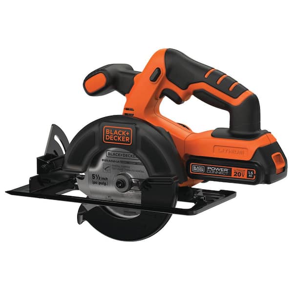 BLACK+DECKER 20V MAX Circular Saw with 1.5Ah Battery and Charger BDCCS20C  The Home Depot