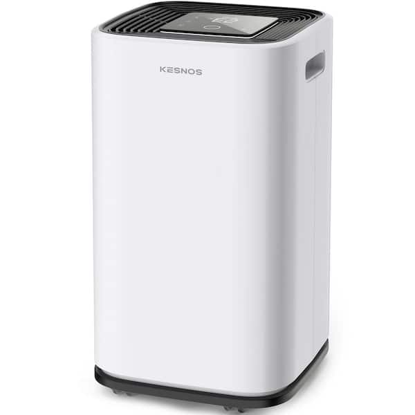 KESNOS 70 Pint Capacity Residential Dehumidifier With Bucket And Drain Hose For 5,000 Square Foot Homes Or Bedrooms