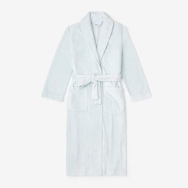 The Company Store Company Plush Family Women's Extra Small Pale Blue Robe