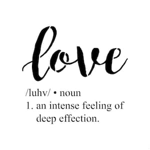Love Definition Stencil & Free Bonus Stencil