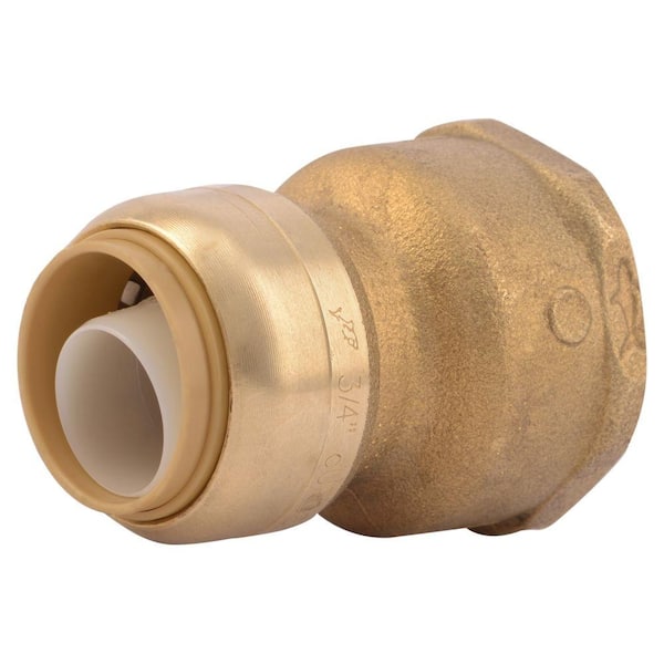 SharkBite 3/4 in. Push-to-Connect x 1 in. FIP Brass Water Softener Connector Adapter Fitting