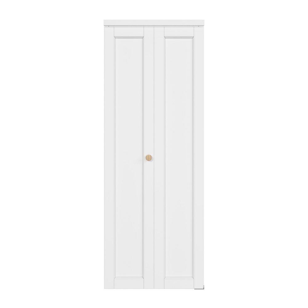 30 in. x 80 in. 1 Panel MDF Solid Core White Ready to Paint Wood Composite Bi-fold Door with Hardware Kit price history on PriceWatchPro