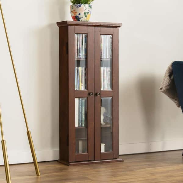 Walker Edison Furniture Company 41" Traditional Wood Bookcase Storage Cabinet- Brown