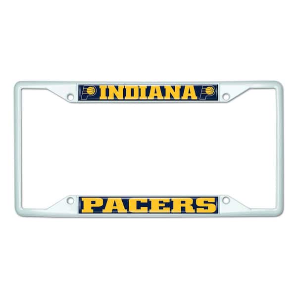 FANMATS Universal Fit NBA - Indiana Pacers License Plate Frame - White