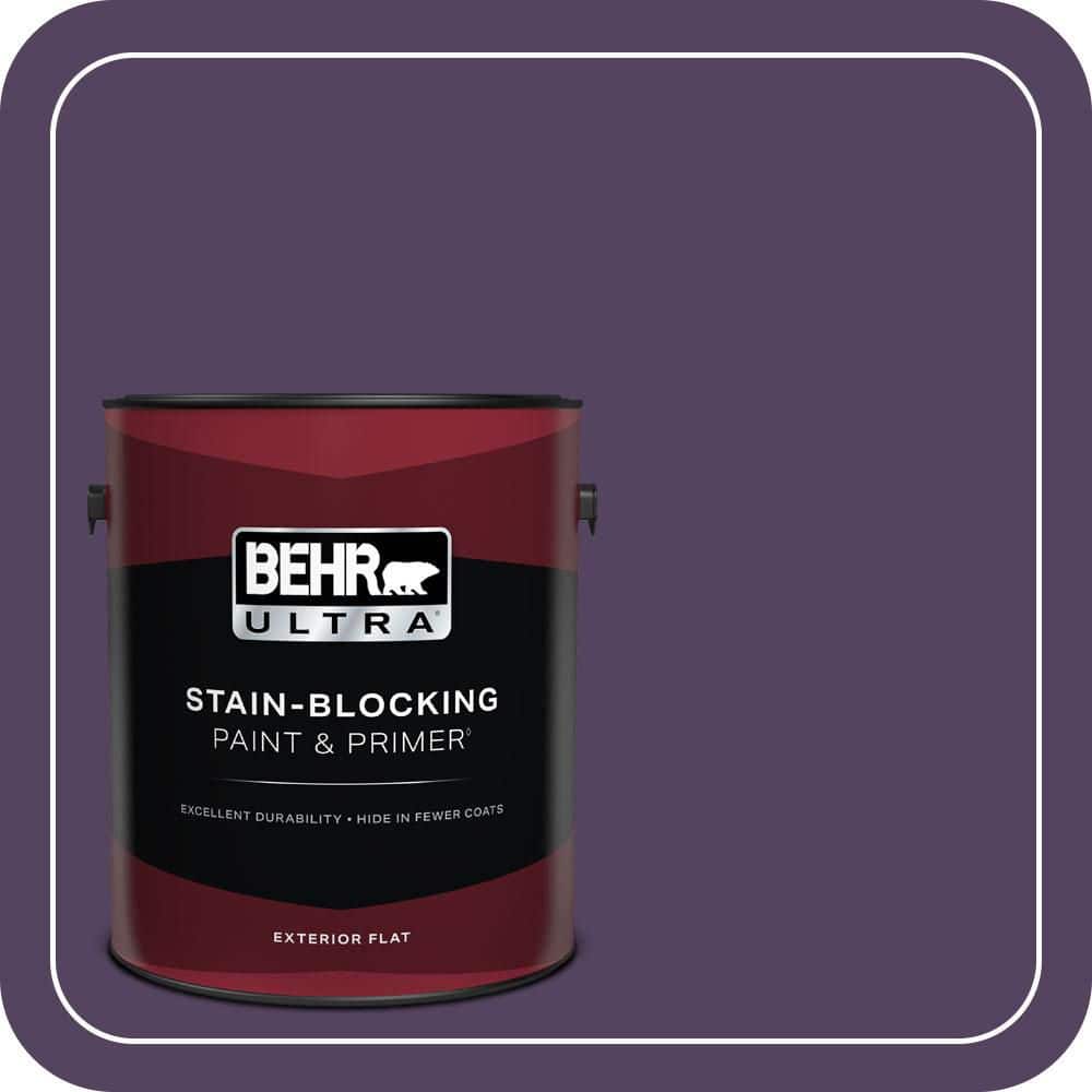 1 gal. #S-H-670 Plum Flat Exterior Paint & Primer price history on PriceWatchPro