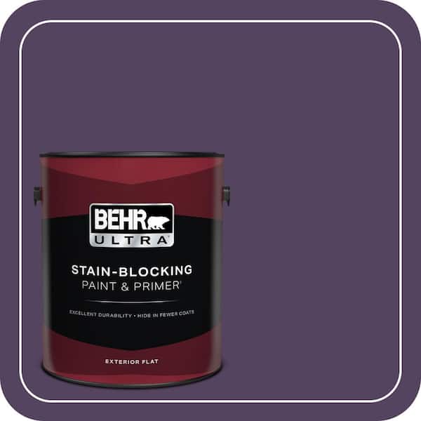 BEHR ULTRA 1 gal. #S-H-670 Plum Flat Exterior Paint & Primer