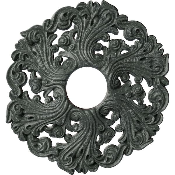 Ekena Millwork 1-3/4" x 19-5/8" x 19-5/8" Polyurethane Orrington Ceiling Medallion, Athenian Green Crackle