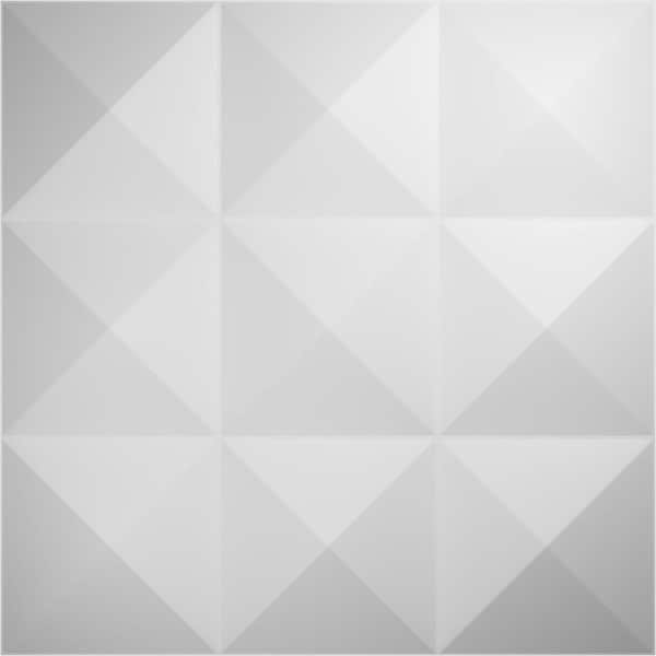Ekena Millwork 19 5/8"W x 19 5/8"H Benson EnduraWall Decorative 3D Wall Panel Covers 32.1 Sq. Ft. (12-Pack for 32.1 Sq. Ft.)