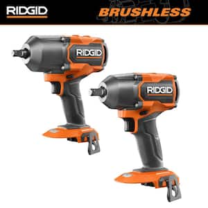 18V Brushless Cordless 2-Tool Combo Kit with High-Torque and Mid-Torque Impact Wrenches (Tools Only)