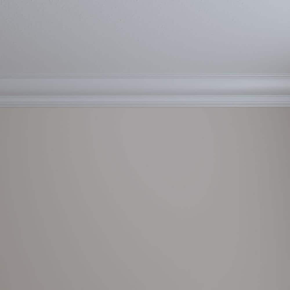 Maria 94.5" White Polyurethane Traditional Crown Moulding