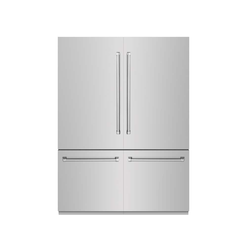 60 in. 32.2 cu. ft. Built-in Bottom Freezer Refrigerator w/ Water Dispensers in Stainless Steel & Graphite Gray Interior price history on PriceWatchPro