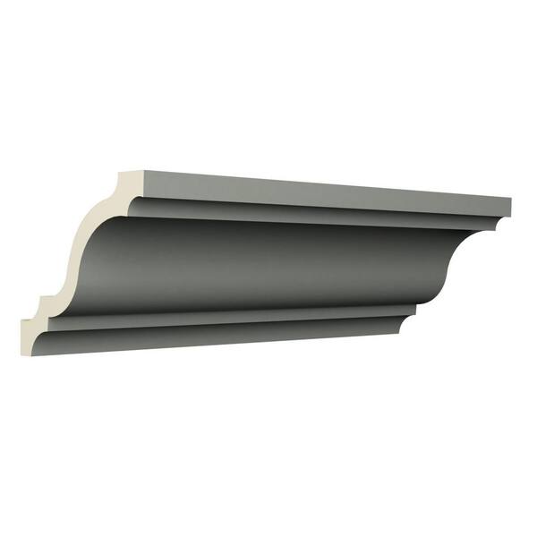 Ekena Millwork Lewisville 3.5 in. D x 4.75 in. W x 94.5 in. L Polyurethane Crown Moulding