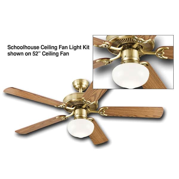 Westinghouse Schoolhouse Ceiling Fan, Westinghouse Ceiling Fan Light Kit Installation