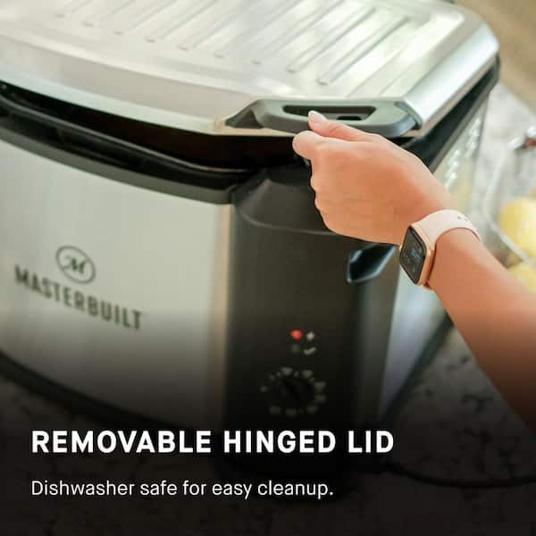  Masterbuilt MB20012420 10 Liter XL Electric Fryer, Boiler, and  Steamer, Silver: Home & Kitchen