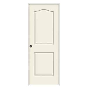 32 in. x 80 in. Camden White Painted Right-Hand Textured Molded Composite Single Prehung Interior Door
