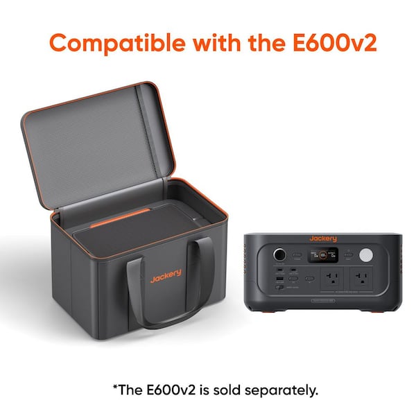 Jackery Small Size Carrying Case for E600 V2 and E300 V2, Water