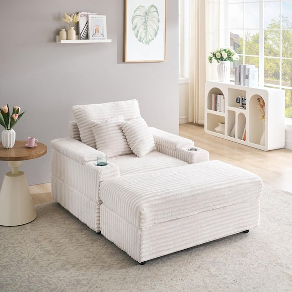 73.2 in. Pink Velvet Twin Size Sofa Bed Futon Sofa Sleeper