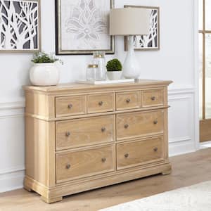 Manor House 36 in. L x 56 in. W x 19 in. H 6-Drawer Natural Dresser