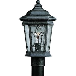Cranbrook Collection 1-Light Outdoor Gilded Iron Post Lantern
