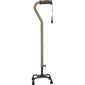 CAREX SMALL BASE QUAD CANE WITH SOFT GRIP DERBY