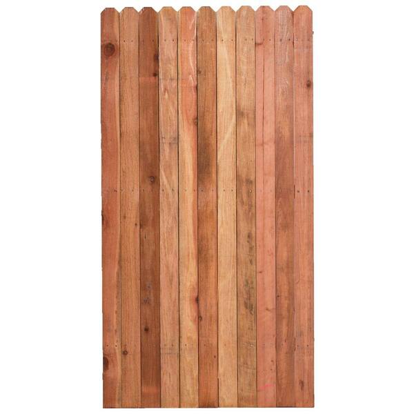 3 ft. H W x 6 ft. H Construction Common Redwood DogEar Fence Gate