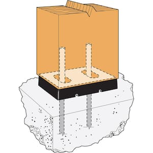 4x6 - Post Bases - Post Brackets - The Home Depot