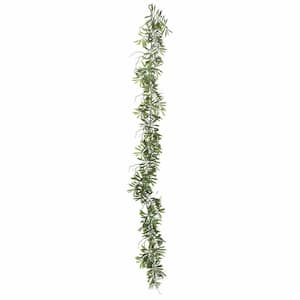 6 ft. Artificial Green Olive Hill Garland