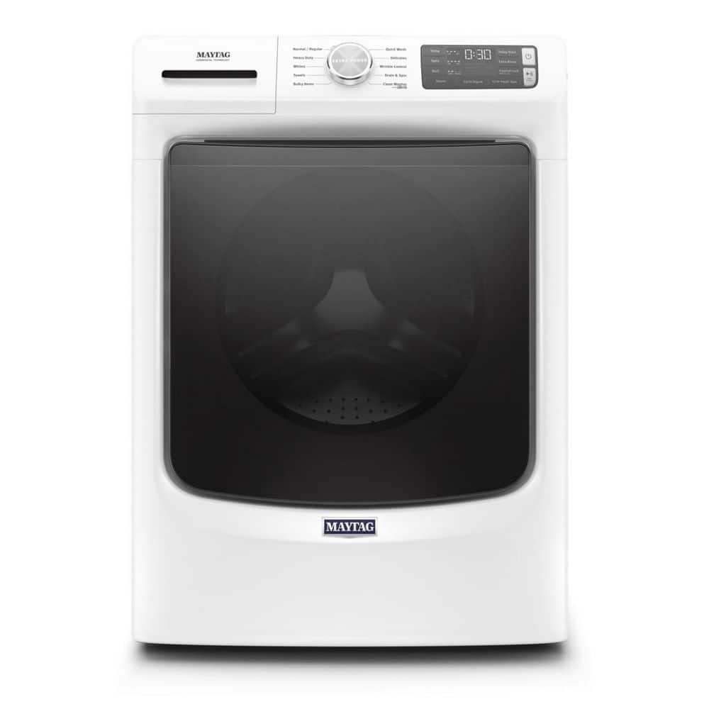 Maytag 4.5 cu. ft. White Stackable Front Load Washing Machine with 12-Hour Fresh Spin, ENERGY STAR