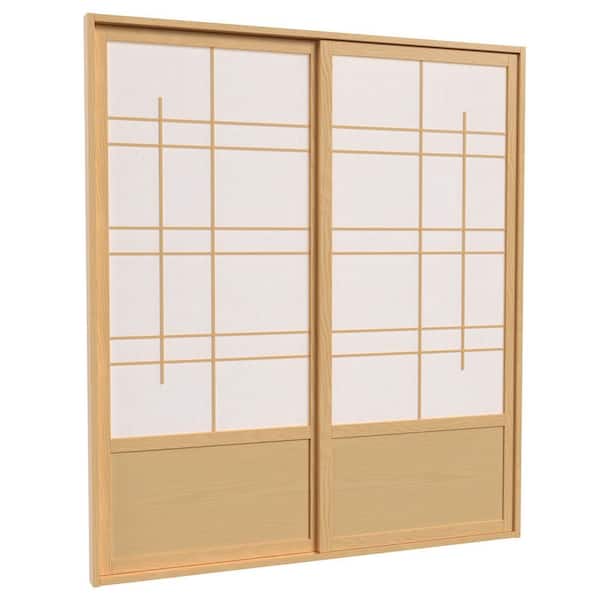 7 ft. Natural Eudes 0-Panel Room Divider