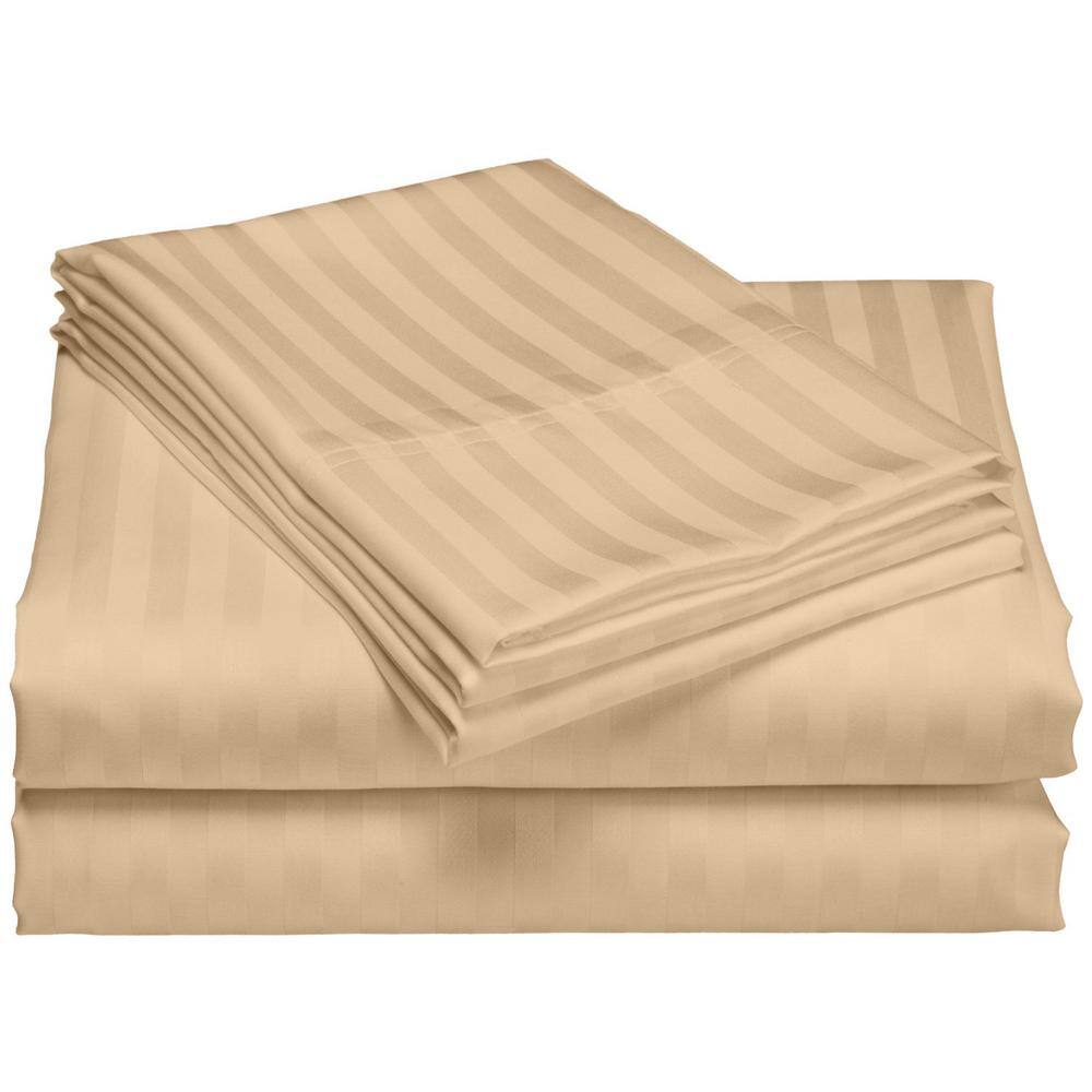Black King Cotton Deep Pocket 4-Piece Sheet Set