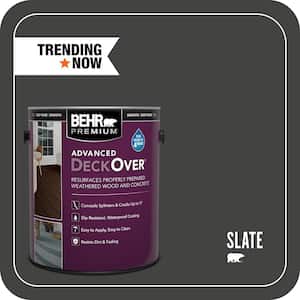 1 gal. #SC-102 Slate Smooth Solid Color Exterior Wood and Concrete Coating