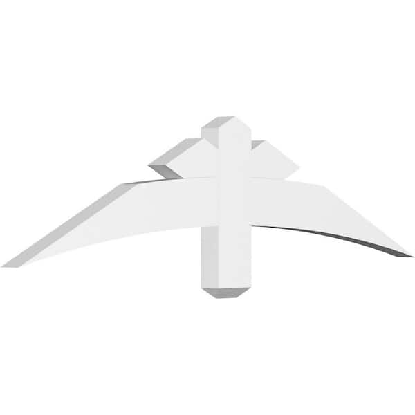 Ekena Millwork Alberta 48 in. W x 12 in. H x 2 in. D Signature Polyurethane Bracket