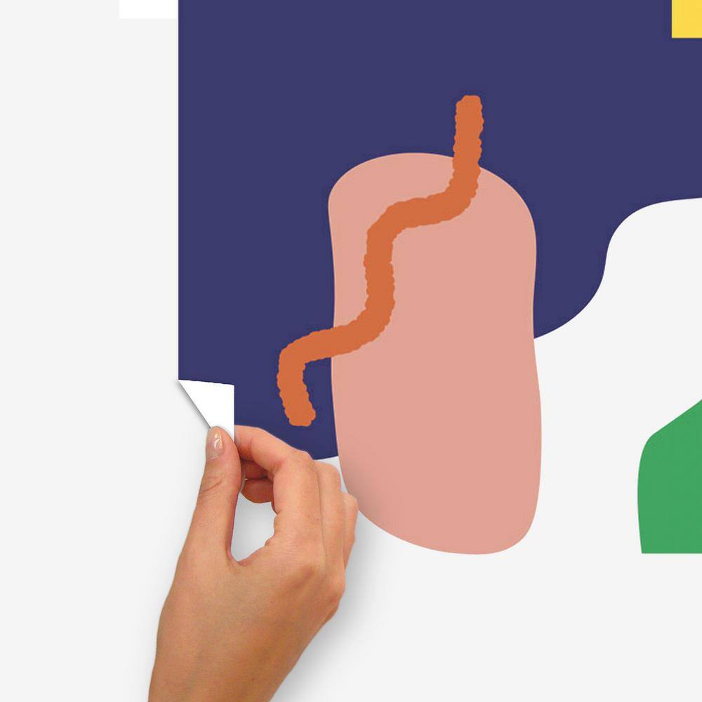 Vibrant Multicolor Modular Mural Peel and Stick Wall Decals