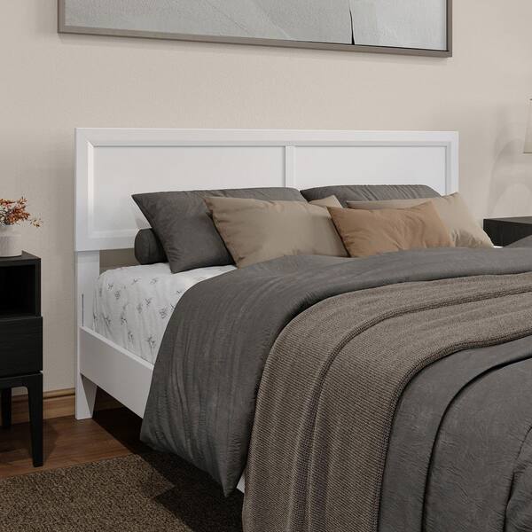AFI Sophia White Solid Wood Queen Headboard