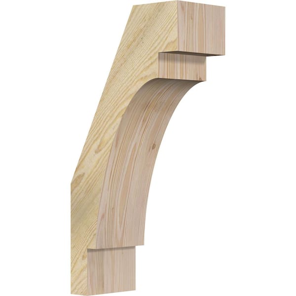 Ekena Millwork 6"W x 12"D x 24"H Merced Rough Sawn Knee Brace, Douglas Fir