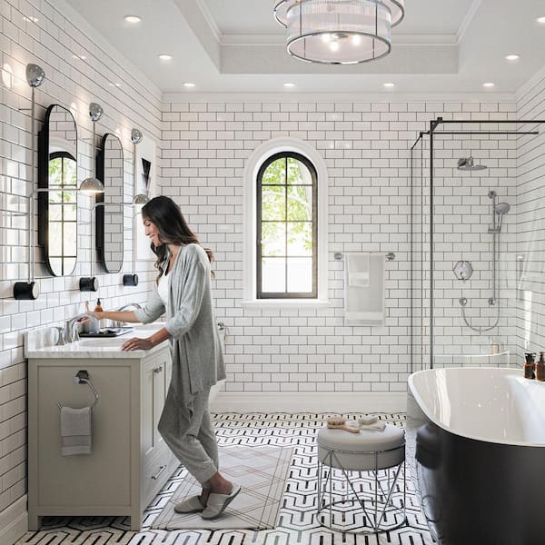 Hansgrohe Croma Select S 2-Spray Patterns 2.5 GPM 7 in. Fixed