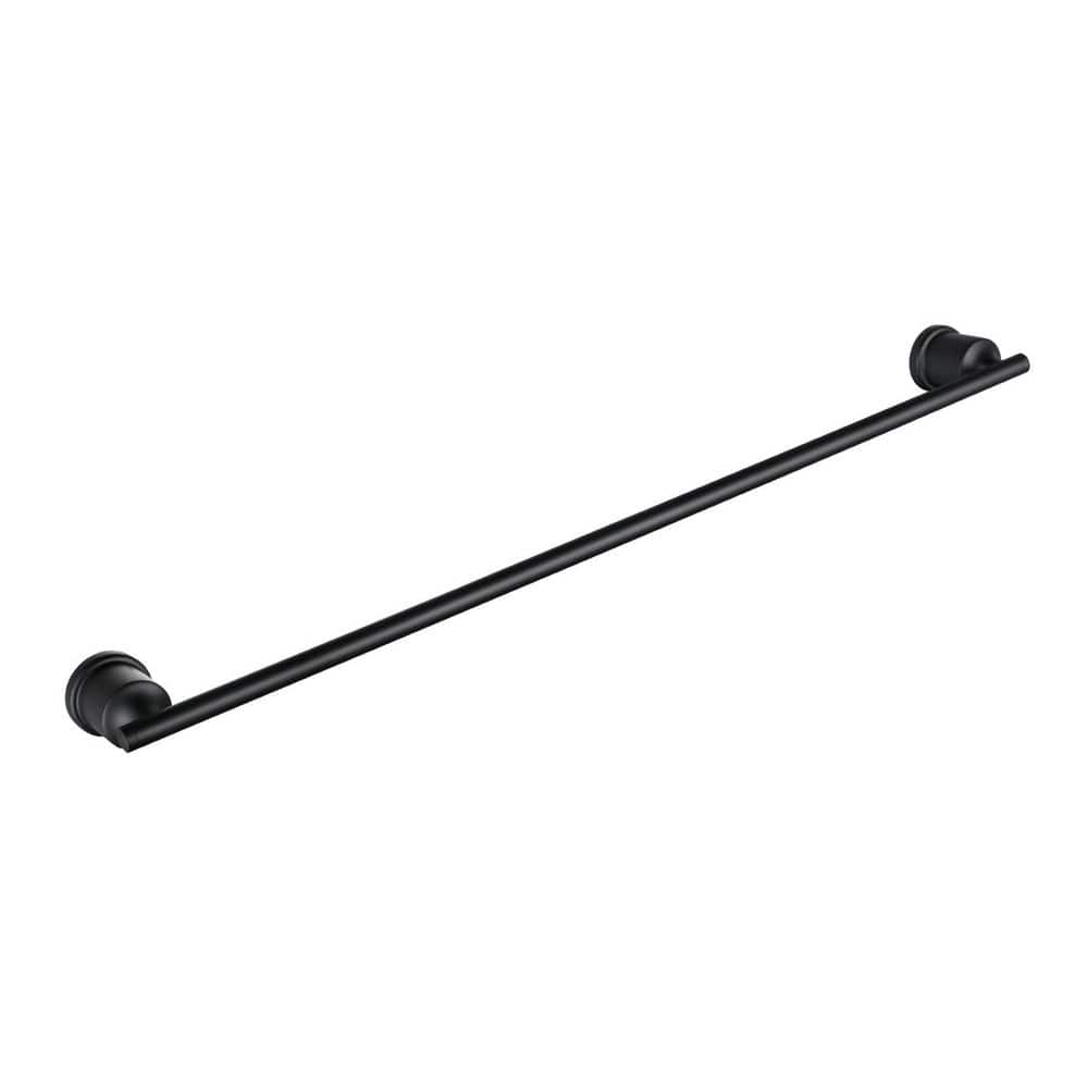 24 in. Wall Mounted Single Towel Bar in Matte Black price history on PriceWatchPro