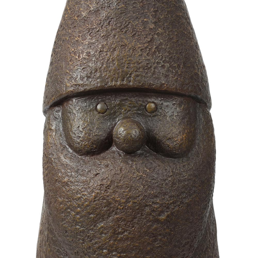 Dark Brown 32.5" MgO Elf Gnome Garden Statue