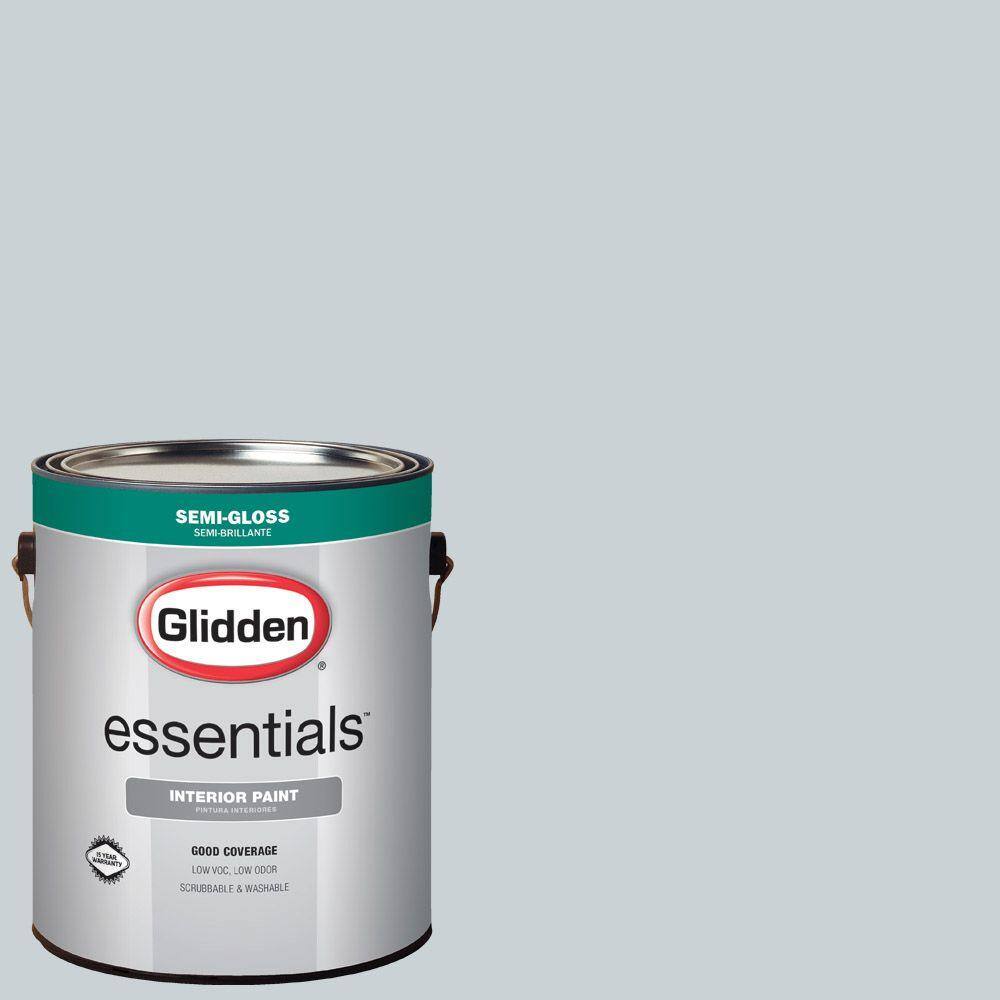 Glidden Essentials 1 gal. #HDGB61 Fostoria Glass Blue Semi-Gloss ...