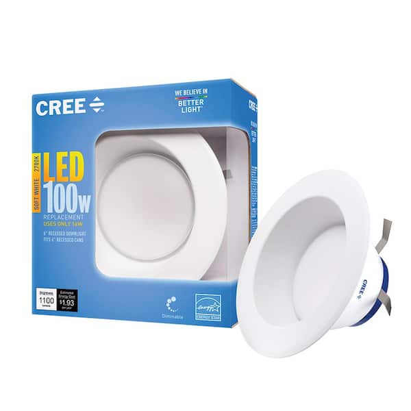 6 In Dimmable Led Retrofit Recessed, Cree 100w Led 6 Recessed Downlight