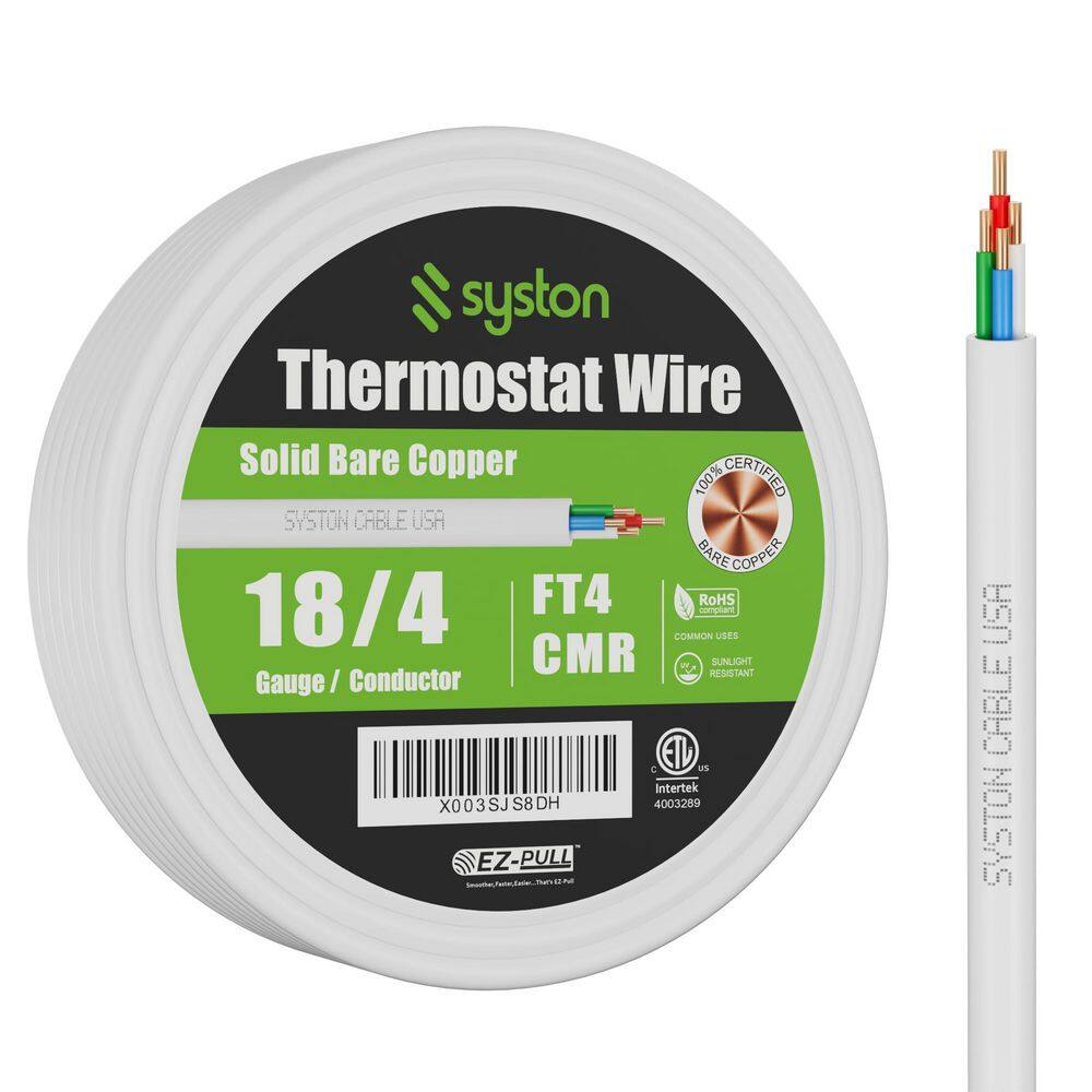 250 ft. 18/4 White Solid Bare Copper CMR/CL3R Thermostat Wire for Indoor/Outdoor price history on PriceWatchPro