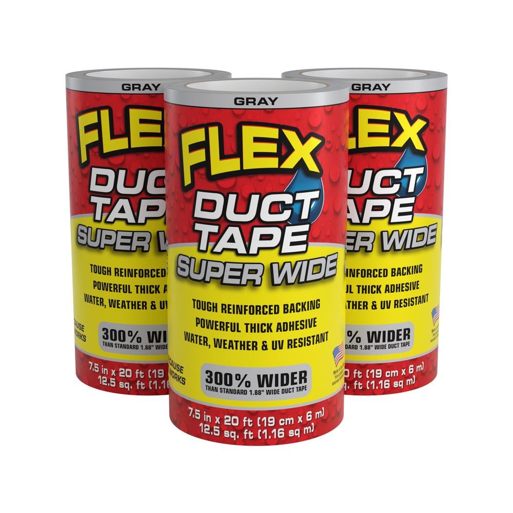 Flex Tape Clear Waterproof Rubberized Duct Tape 4-in x 5-ft in the Duct  Tape department at