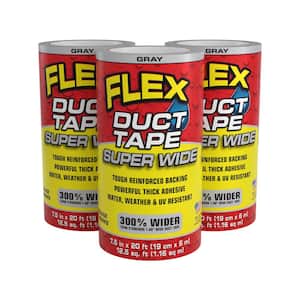 Flex Duct Tape Gray 7.50" x 20' (3-Pack)