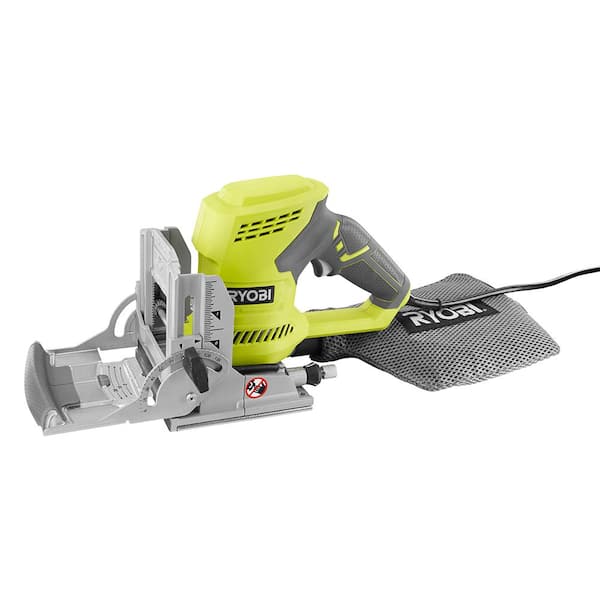 RYOBI 6 Amp Corded AC Biscuit Joiner Kit with Dust Collector and Bag