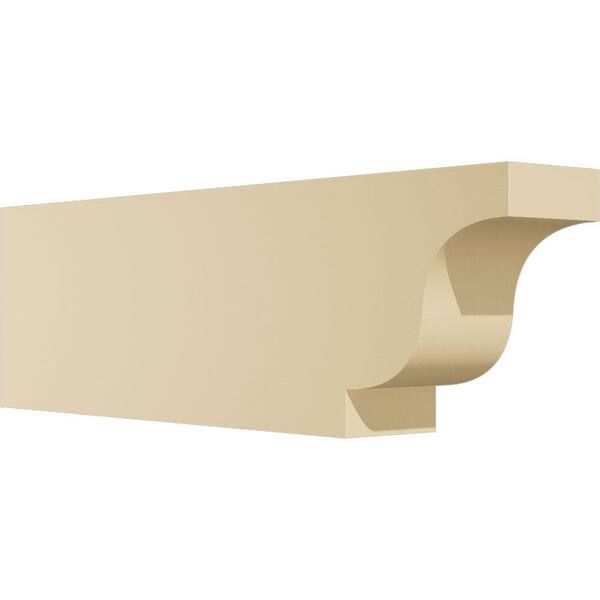 Ekena Millwork Standard Newport 3 in. W x 6 in. H x 20 in. D Signature Urethane Rafter Tail Outlooker
