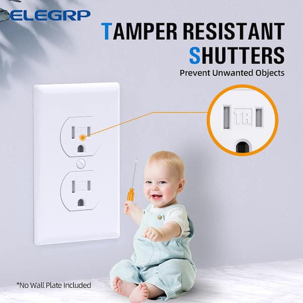 ELEGRP 15 Amp 125-Volt Residential Grade Self Grounding Tamper