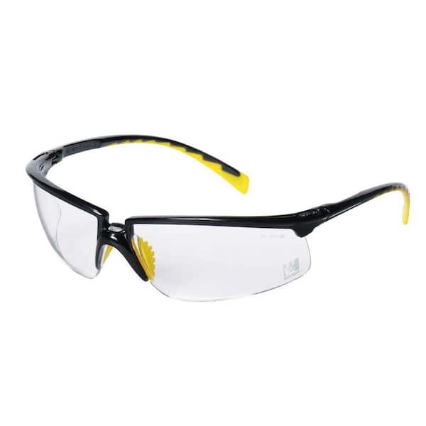 3M Holmes Workwear Black Frame with Clear Lenses Safety Glasses