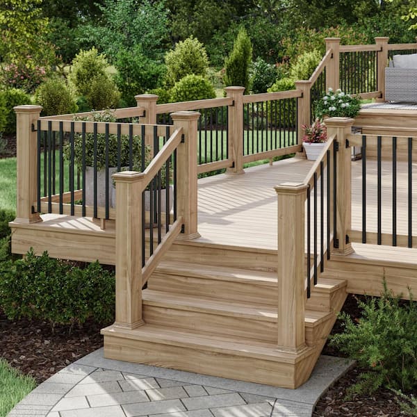 Deckorators 29-1/2 in. x 1 in. Black Aluminum Traditional Baluster (75-Pack)
