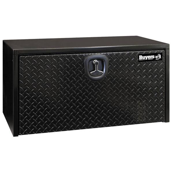 18 in. x 18 in. x 36 in. Gloss Black Steel Underbody Truck Tool Box with Aluminum Door 18 in. x 18 in. x 36 in. Gloss Black Steel Underbody Truck Tool Box with Aluminum Door